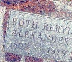 Ruth Beryl Roberts Alexander on Sysoon