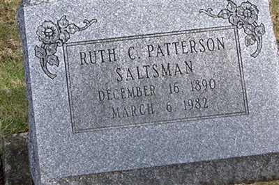 Ruth C Patterson Saltsman on Sysoon