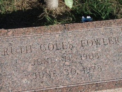 Ruth Coles Fowler on Sysoon