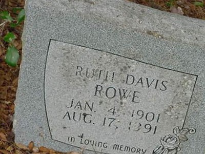 Ruth Davis ROWE on Sysoon