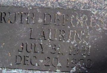 Ruth Deforest Laurin on Sysoon