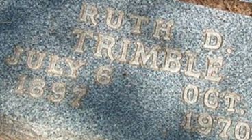 Ruth Dildy Trimble on Sysoon