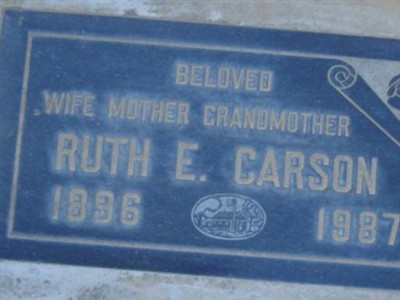 Ruth E Carson on Sysoon