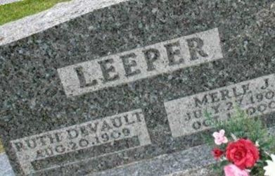 Ruth E DeVault Leeper on Sysoon