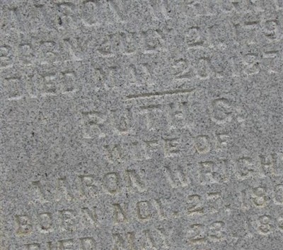 Ruth E. Hackett Wright on Sysoon