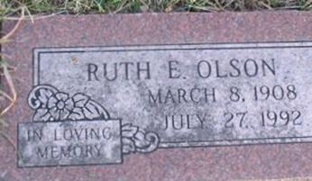 Ruth E Olson on Sysoon