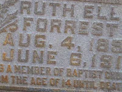 Ruth Ella Forrest on Sysoon