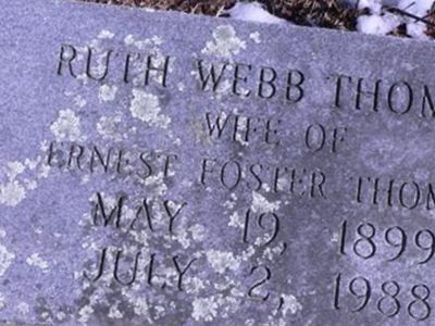 Ruth Ermine Webb Thomas on Sysoon