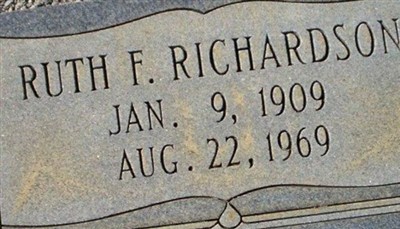 Ruth F. Richardson on Sysoon
