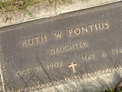 Ruth Gertrude Wilson Pontius on Sysoon