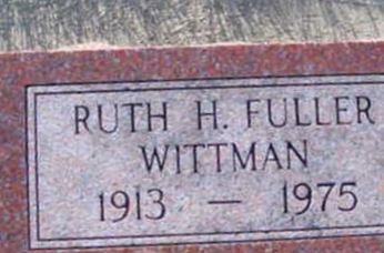 Ruth H Fuller Wittman on Sysoon