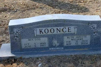Ruth Janette Williams Koonce on Sysoon
