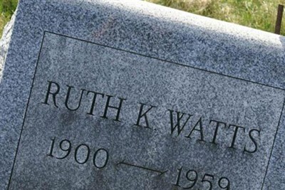 Ruth K Watts on Sysoon