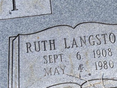 Ruth Langston Snapp on Sysoon