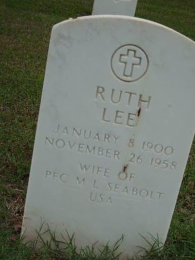 Ruth Lee Seabolt on Sysoon