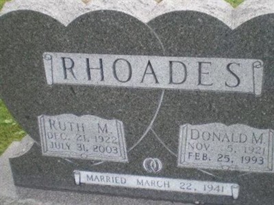 Ruth M Rhoades on Sysoon