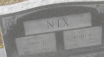Ruth Porter Nix on Sysoon