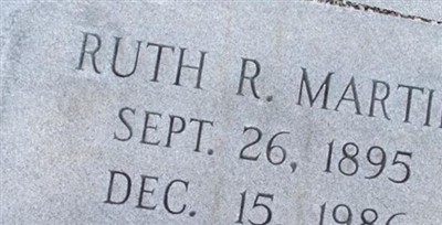 Ruth R Martin on Sysoon