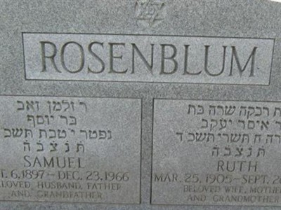 Ruth Rosenblum on Sysoon