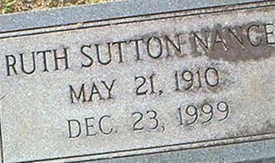 Ruth Sutton Nance on Sysoon