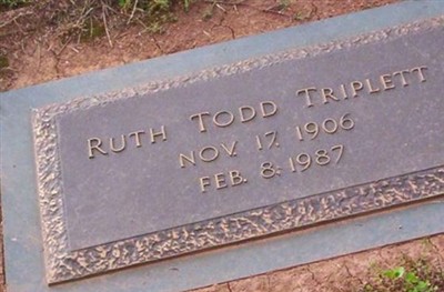 Ruth Todd Triplett on Sysoon