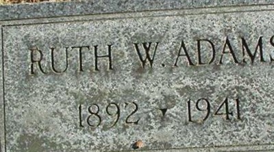 Ruth W. Adams on Sysoon