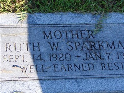 Ruth W. Sparkman on Sysoon