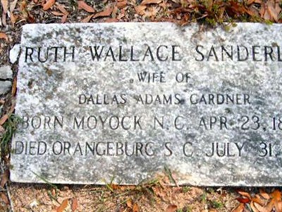 Ruth Wallace Sanderlin Gardner on Sysoon