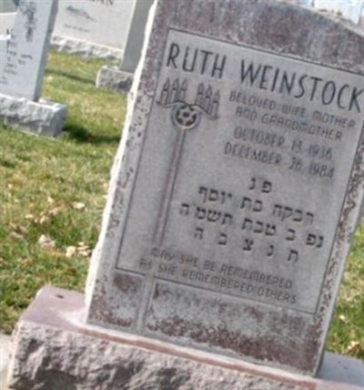 Ruth Weinstock on Sysoon