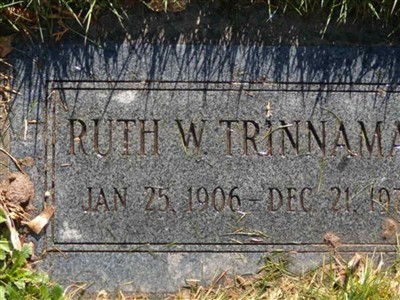 Ruth Whitson Trinnaman, Find a grave on Sysoon Ruth Whitson Trinnaman on Sysoon