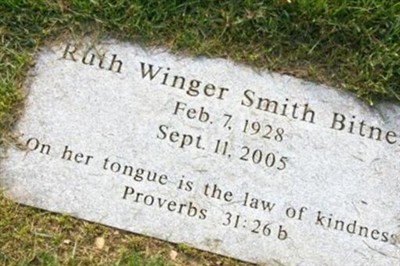 Ruth Winger Smith Bitner on Sysoon
