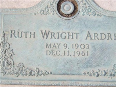 Ruth Wright - Ardrey on Sysoon