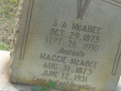 S. A. McAbee, Find a grave on Sysoon S. A. McAbee on Sysoon