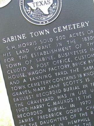 Sabinetown Cemetery on Sysoon