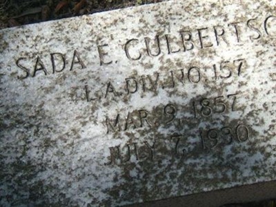Sada E. Culbertson on Sysoon