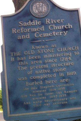 Saddle River Low Dutch Reformed Cemetery on Sysoon