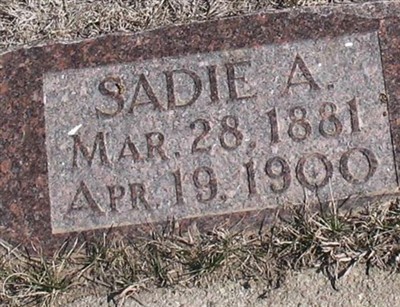 Sadie A VanVleet on Sysoon