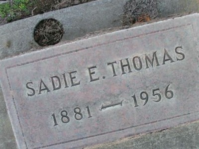 Sadie E. Thomas on Sysoon