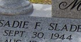 Sadie F Slade Lubert on Sysoon
