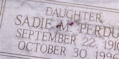 Sadie M Perdue on Sysoon
