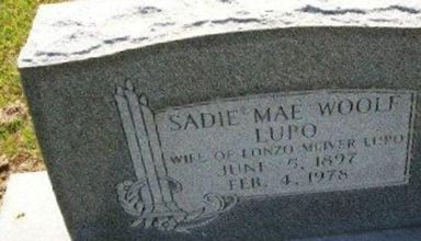 Sadie Mae Woolf Lupo on Sysoon