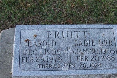 Sadie Orr Pruitt on Sysoon