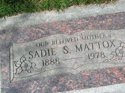 Sadie S Mattox on Sysoon