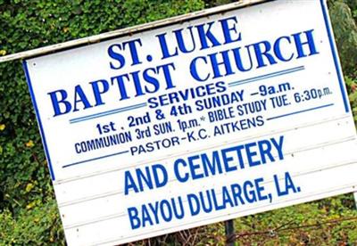 Saint Luke Baptist Church Cemetery on Sysoon