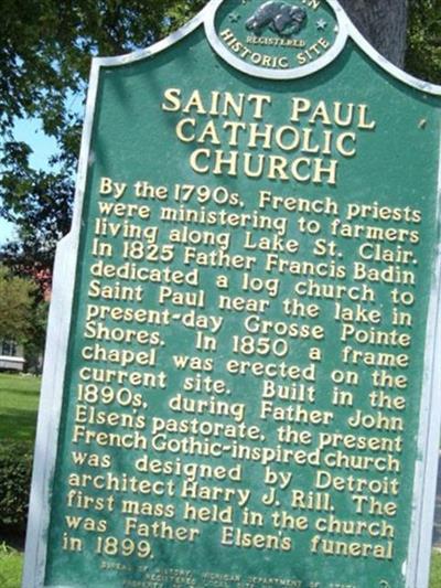 Saint Paul on the Lake Catholic Church Columbarium on Sysoon