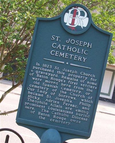 Saint Joseph Catholic Cemetery on Sysoon