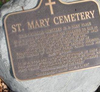 Saint Mary Cemetery on Sysoon