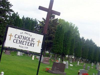Saint Pauls South Catholic Cemetery on Sysoon