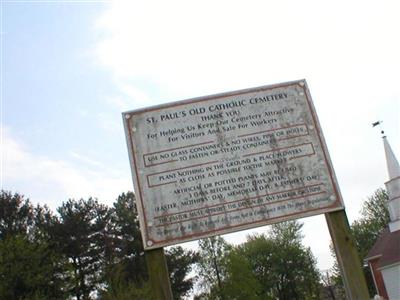 Old Saint Pauls Catholic Cemetery on Sysoon