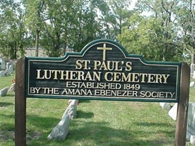 Saint Paul's Lutheran Cemetery on Sysoon
